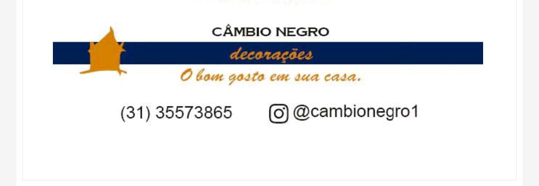 Câmbio Negro Decorações